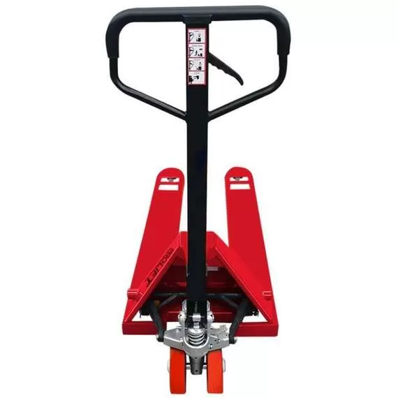 PROLIFT АС35 (R) 3500 кг Тележка гидравлическая (полиуретан, красная) с доставкой в Омск, Грузоподъемность: 3.5 тонны (3500 кг), Материал покрытия колес: с полиуретановыми колесами, Цвет тележки: красный купить по выгодной цене 100kwatt.ru