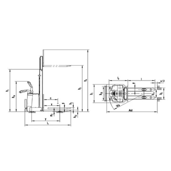 SIBLINE CL1556W 1,5 т 5,6 м Самоходный штабелёр с платформой оператора с доставкой в Омск купить по выгодной цене 100kwatt.ru