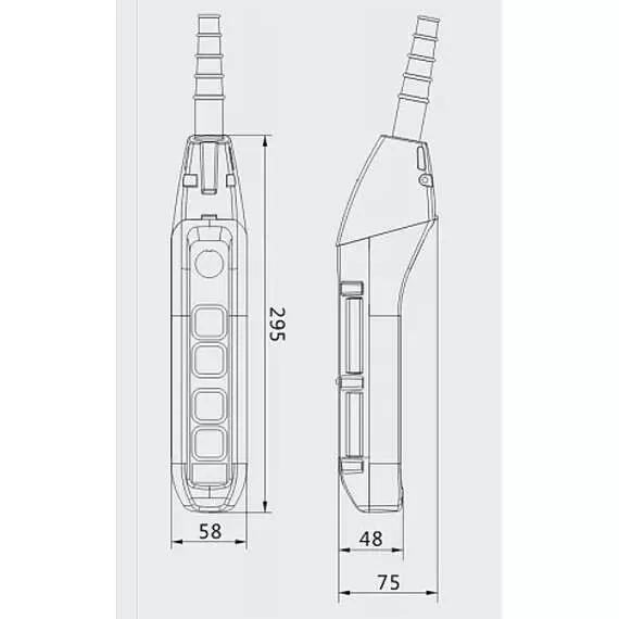 OCALIFT IP55 TNHA1-62FYS Пульт управления 4 кнопками 2 скорости, стоп, ключ с доставкой в Омск купить по выгодной цене 100kwatt.ru