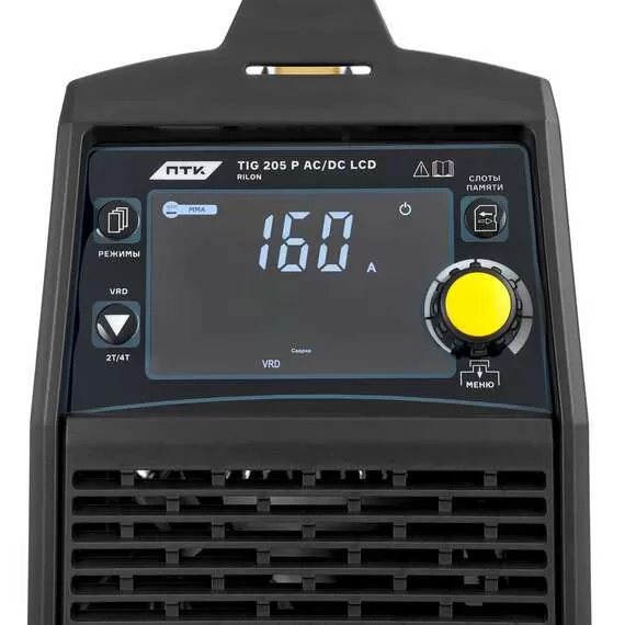 ПТК RILON TIG 205 P AC/DC LCD Аппарат аргонодуговой сварки переменным и постоянным током с доставкой в Омск купить по выгодной цене 100kwatt.ru