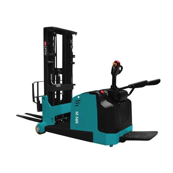 PROLIFT PRO SRV 2055 Самоходный штабелер с противовесом 2 т 5,5 м (с платформой) с доставкой в Омск, Грузоподъемность: 2 тонны (2000 кг), Высота подъема вил, м.: 5.5 м купить по выгодной цене 100kwatt.ru